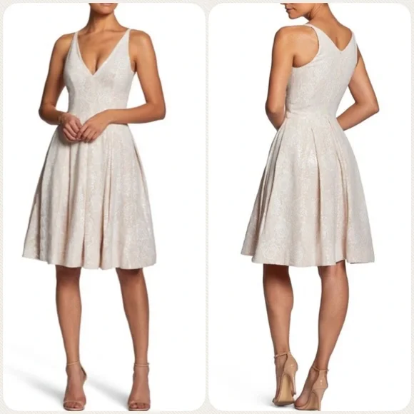 open lace back dress Catalina Dress – Dress the Population main image 1